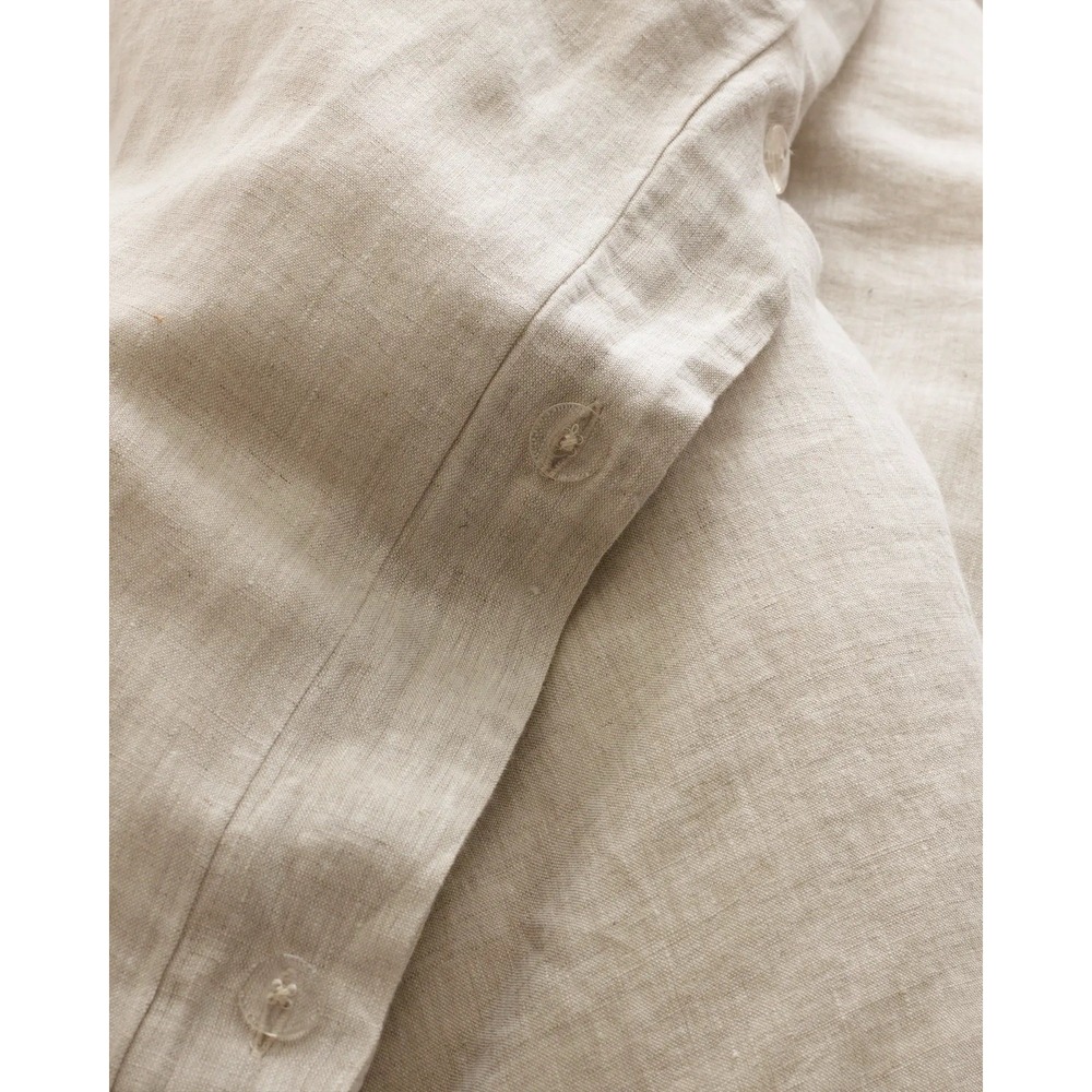Quince NWT European Linen Chambray Beige Duvet Cover Full/Queen Without Sham Set - Picture 3 of 7